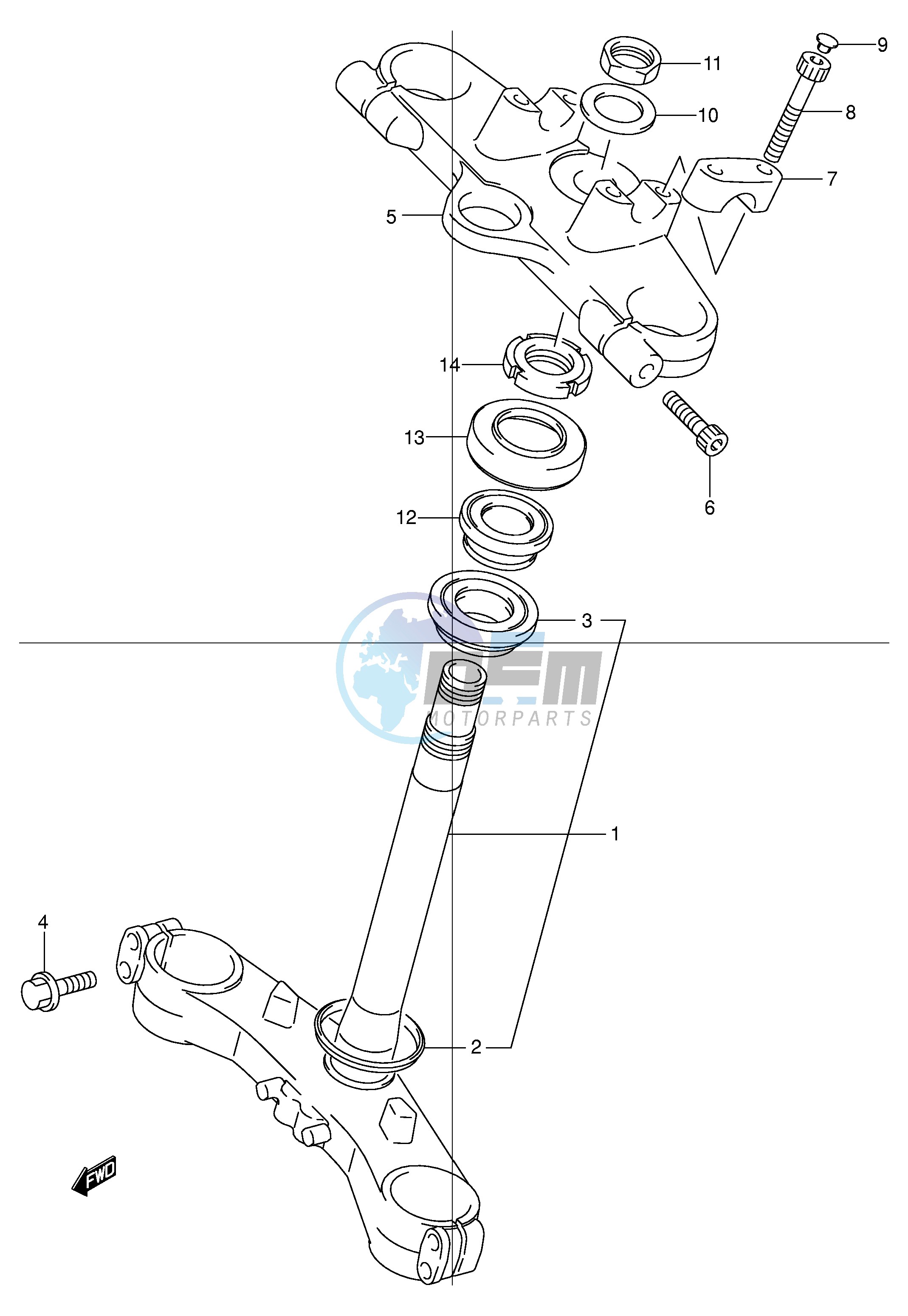 FRONT FORK BRACKET (SEE NOTE)