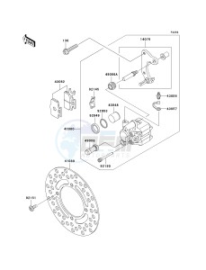 KX 65 A [KX65 MONSTER ENERGY] (A6F - A9FA) A6F drawing FRONT BRAKE