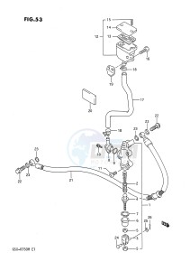 GSX-R750 (E1) drawing REAR MASTER CYLINDER