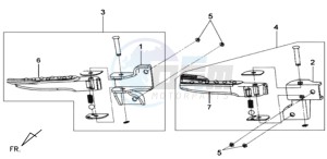 MIO 50 L5-L6 drawing FOOTREST L / R