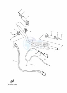 FZN250-A (B8H6) drawing STEERING HANDLE & CABLE