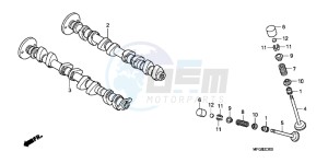 CB600FAC drawing CAMSHAFT/ VALVE