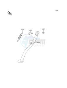 KLX 300 A [KLX300R] (A6F-A7A) A7F drawing STAND-- S- -