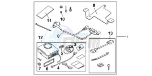 CB600FA9 France - (F / ABS CMF) drawing KIT ALARM SYS