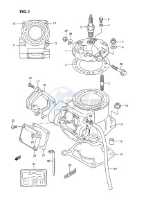 RMX250 (E3) drawing CYLINDER