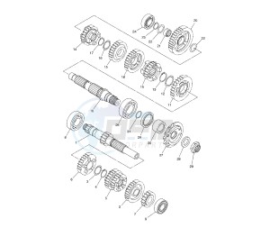 WR R 250 drawing TRANSMISSION