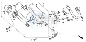 CRF250R drawing EXHAUST MUFFLER (CRF250R5)