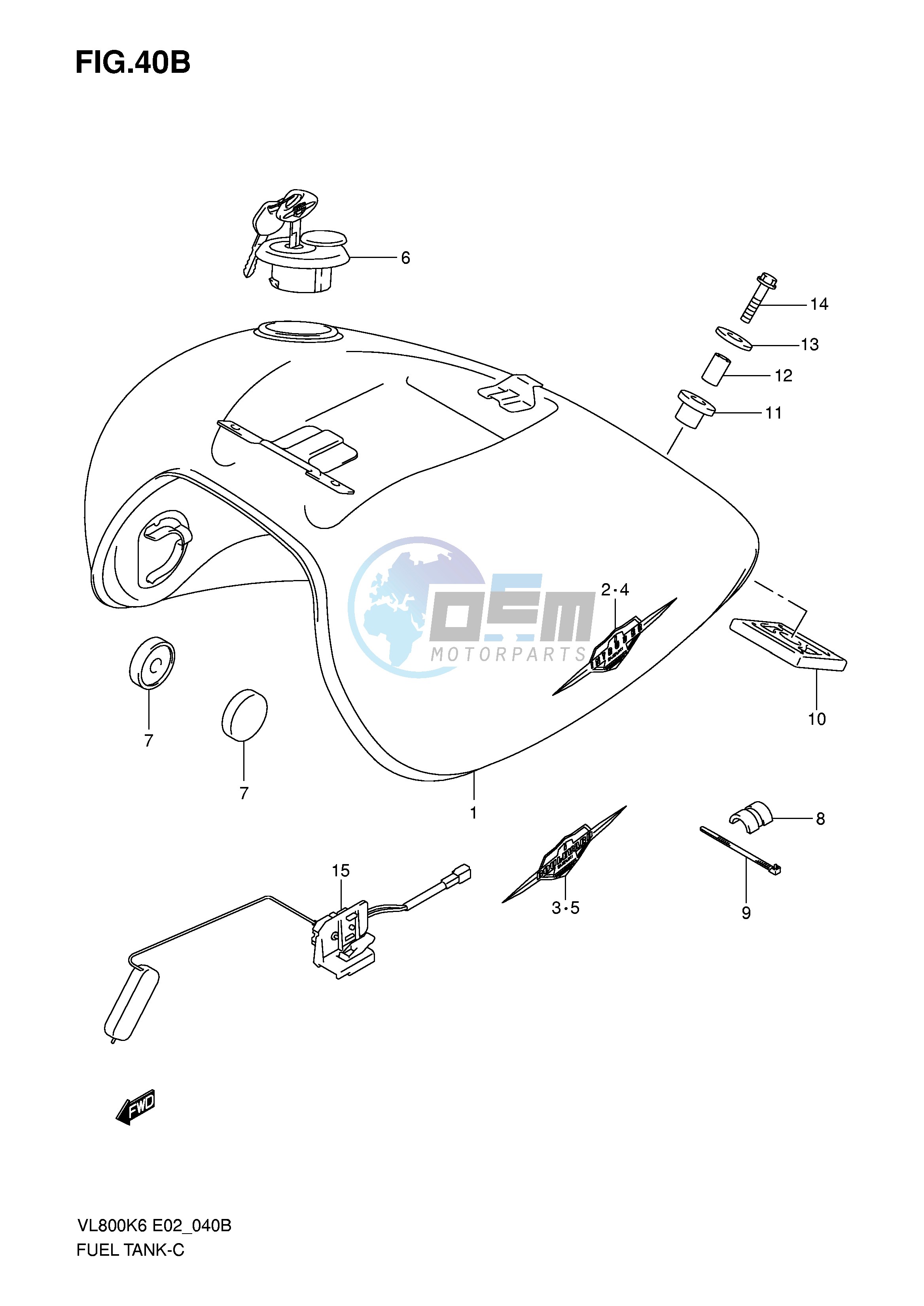 FUEL TANK (MODEL K8)