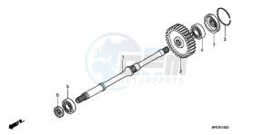 TRX500FPEB drawing FINAL SHAFT