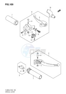 VL800C INTRUDER EU drawing HANDLE LEVER