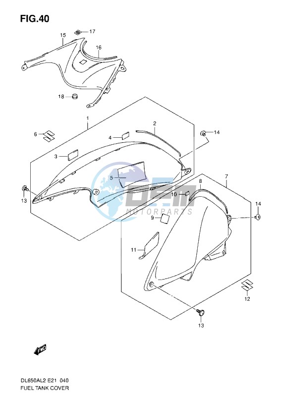 FUEL TANK COVER