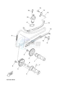 YP400RA X-MAX 400 ABS (1SD2 1SD2 1SD2) drawing CAMSHAFT & CHAIN