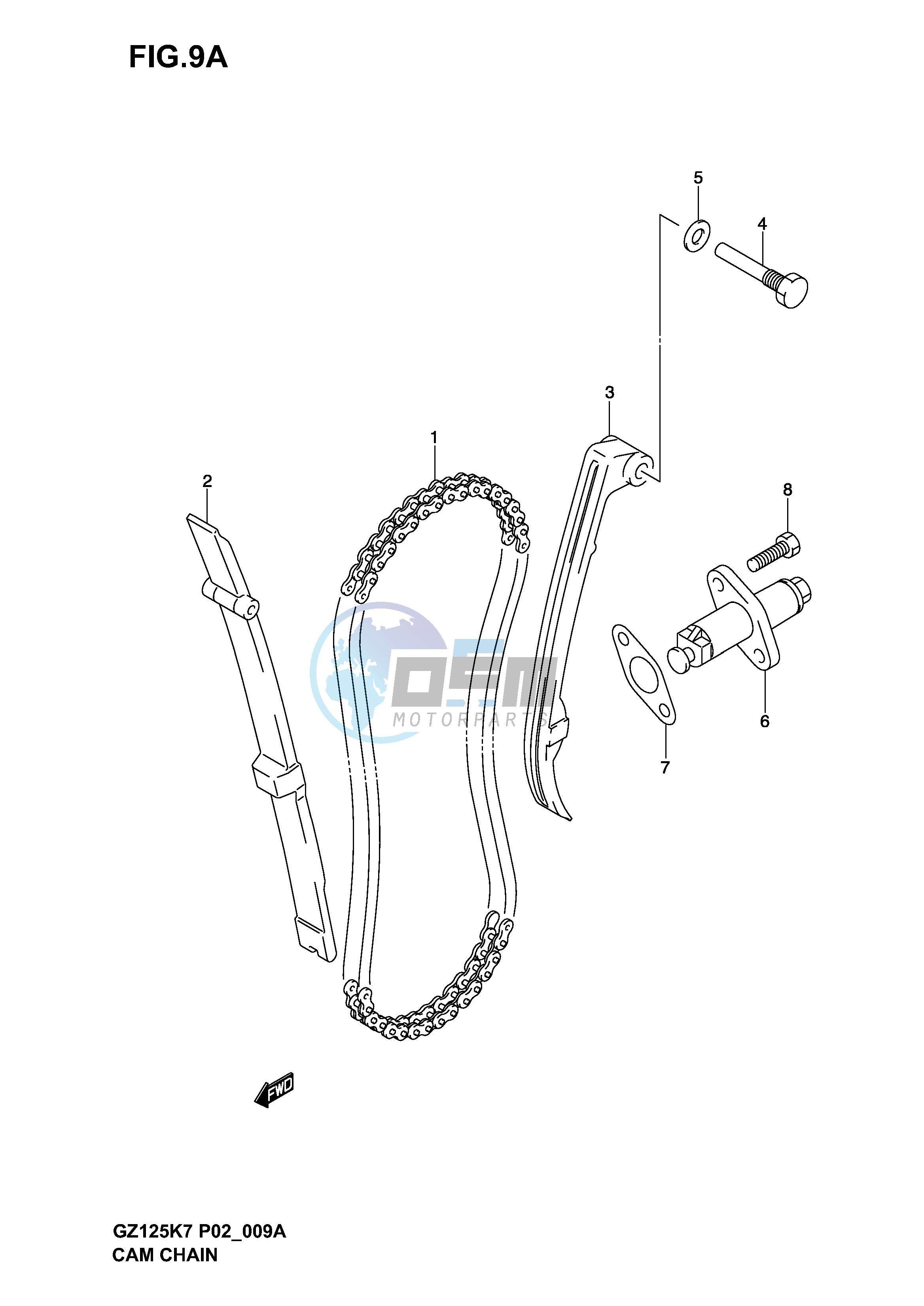 CAM CHAIN (MODEL K4 K5 K6 K7)