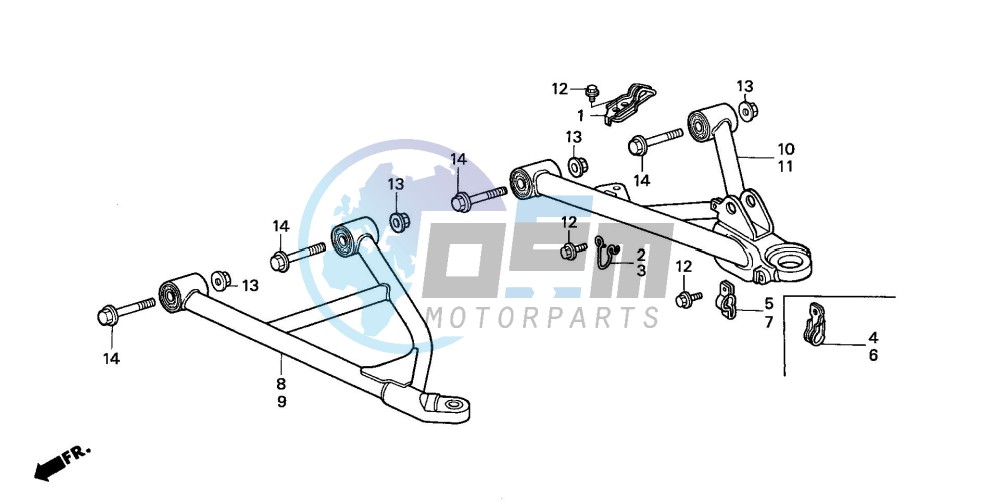 FRONT ARM (TRX300FW)