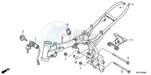 CRF50FE CRF50F Europe Direct - (ED) drawing FRAME BODY