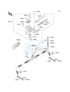 KVF 650 A [PRAIRIE 650 4X4] (A1) [PRAIRIE 650 4X4] drawing FRONT MASTER CYLINDER