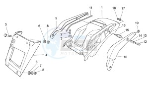 Nevada Classic IE 750 drawing Rear body - Mudguard