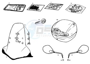 ATLANTIS - 100 cc drawing ACCESSOIRES