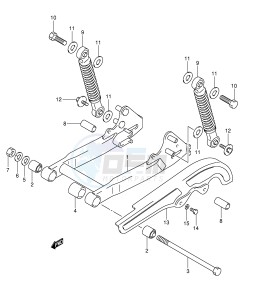 JR50 (P3-P28) drawing REAR SWINGING ARM