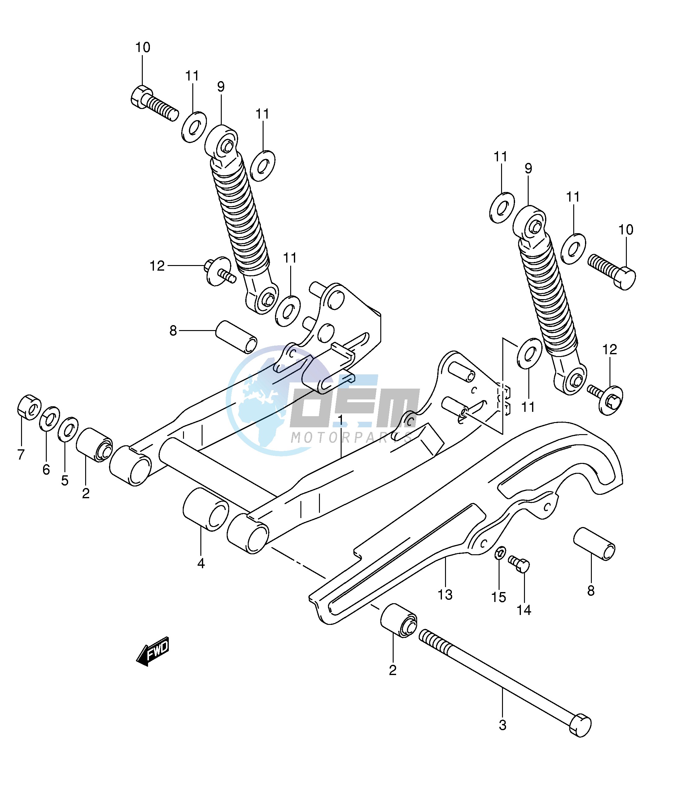 REAR SWINGING ARM