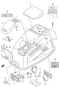 DT 140 drawing Engine Cover (DT140EFI