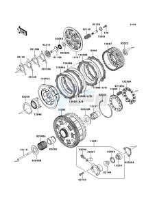 1400GTR ZG1400A8F FR GB XX (EU ME A(FRICA) drawing Clutch