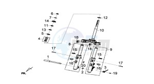 JOYMAX 125I ABS drawing FRONT FORK/ STEERING HEAD BEARING / FRONT FORK