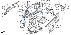 FES250 FORESIGHT drawing BODY COVER/LUGGAGE BOX