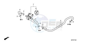 CB1000R9 Australia - (U) drawing AIR INJECTION CONTROL VALVE