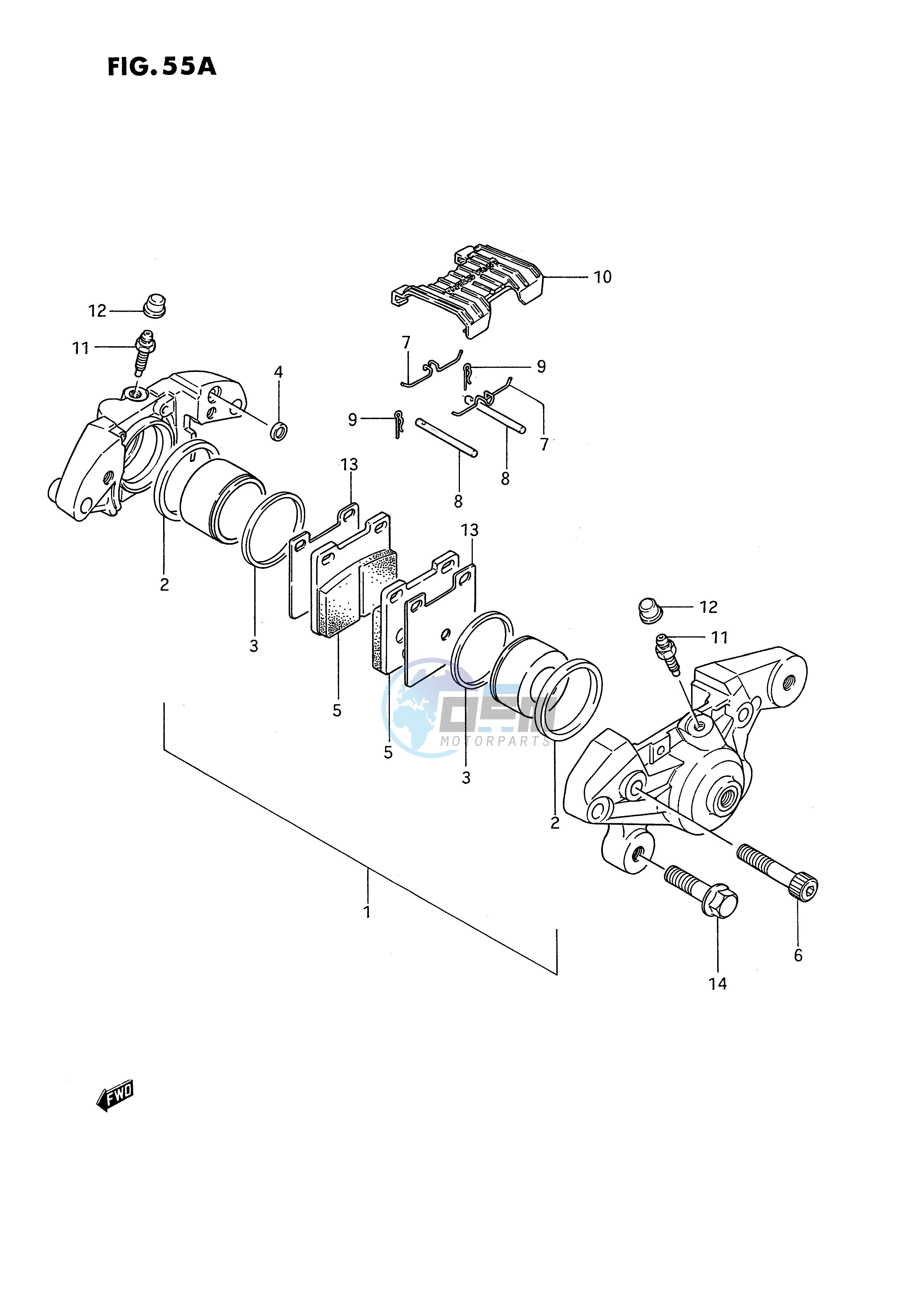 REAR CALIPERS (MODEL P R)