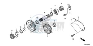 CRF150RBD CRF150RB Europe Direct - (ED) drawing KICK STARTER SPINDLE