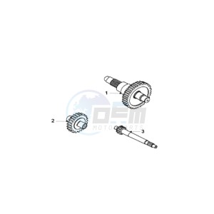 SAT 250 SC drawing DRIVE SHAFTS / KICKSTARTER