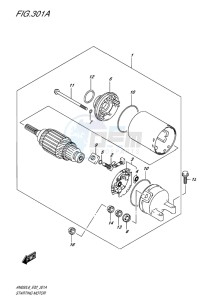 AN650Z ABS BURGMAN EXECUTIVE EU-UK drawing STARTING MOTOR