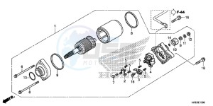 TRX500FM6F TRX500FM Australia - (U) drawing STARTER MOTOR