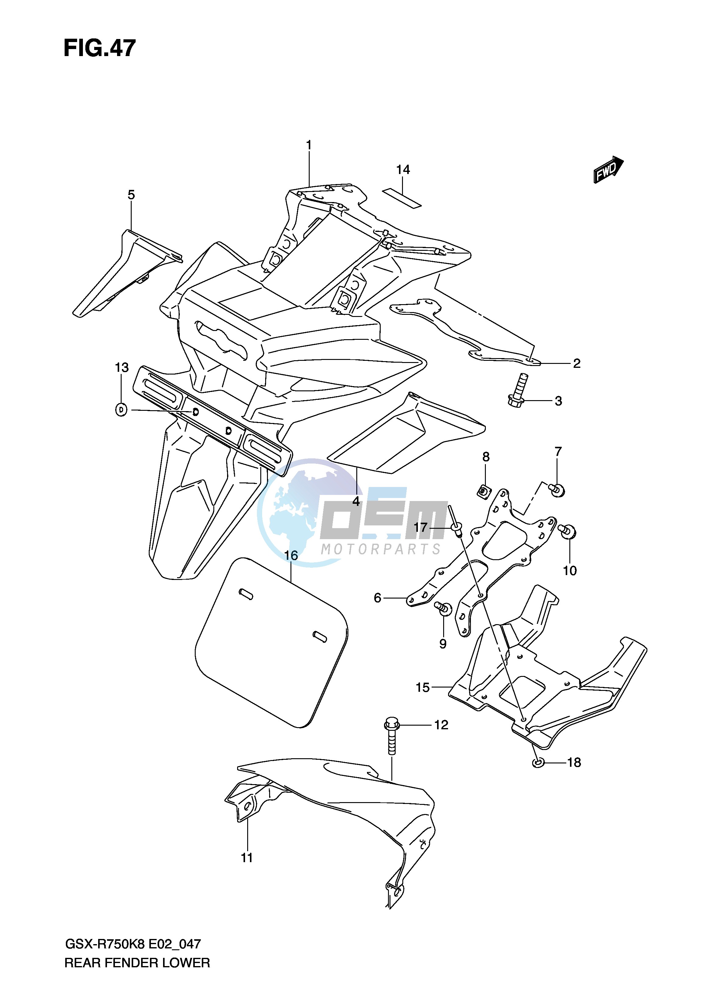 REAR FENDER LOWER