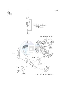 ZX 1400 A [NINJA ZX-14] (A6F-A7FA) A7F drawing BRAKE PEDAL_TORQUE LINK