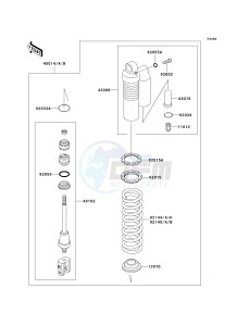 KX 100 A [KX100 MONSTER ENERGY] (A6F - A9FA) D7F drawing SHOCK ABSORBER-- S- -