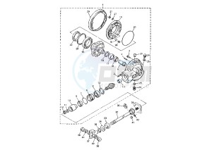 XVZ TF ROYAL STAR VENTURE 1300 drawing DRIVE SHAFT