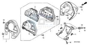 CB600F9 UK - (E / MKH) drawing METER