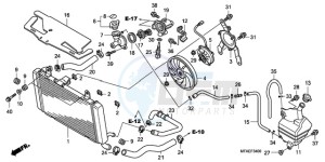 CBF1000AA UK - (E / MKH) drawing RADIATOR