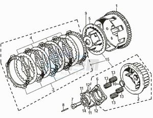 XS 125 drawing CLUTCH