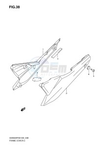 GSX650F (E2) Katana drawing FRAME COVER