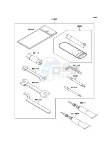 KVF650_4X4 KVF650FDF EU GB drawing Owner's Tools