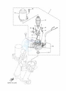 F150FETX drawing TILT-SYSTEM-2