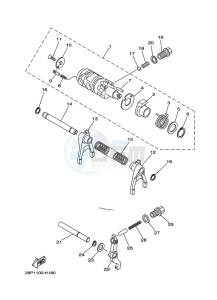 YFM700FWBD YFM7NKP (B5KG) drawing SHIFT CAM & FORK