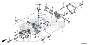 TRX420FAD TRX420 Europe Direct - (ED) drawing MAIN VALVE BODY