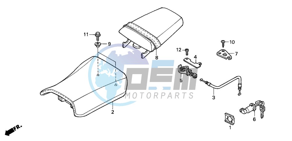 SEAT (CBR600F42-3/FS/FR)