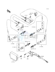 VN 1500 E [VULCAN 1500 CLASSIC] (E1) [VULCAN 1500 CLASSIC] drawing IGNITION SYSTEM