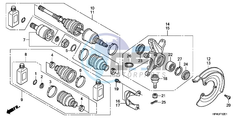 FRONT KNUCKLE (4WD)