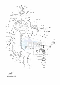 MT125 MTN125-A (BGW2) drawing FUEL TANK